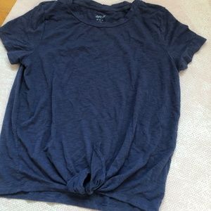Blue aerie crop tshirt navy blue size medium